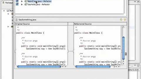 3. JAVA (The rename refactoring tool in Eclipse video tutorial)