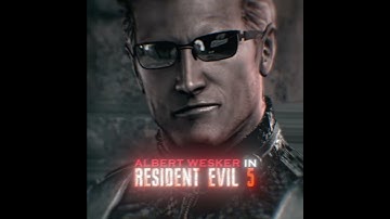 Albert Wesker In Resident Evil 4 Remake VS Resident Evil 5 #shorts