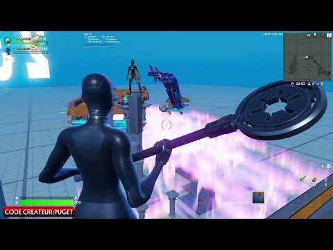 surfer test ma map death run et il rage! (fou rire) #fortnite #fortnitemontage /code puget
