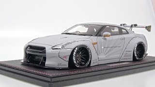 1/18 Ignition Model Liberty Walk LB-Works Nissan GT-R (R35) Matte Gray review - 4K video