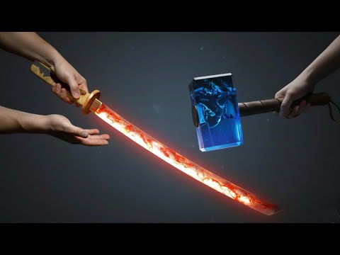 I Forged a Dragon Katana vs. Magic Thor's hammer (Plus 2 Hidden Projects)