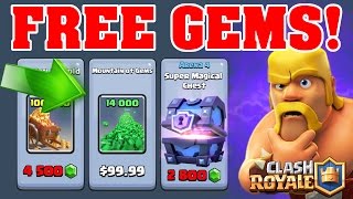 HOW TO GET FREE GEMS IN CLASH ROYALE! Method To Get Super Magical Chests!