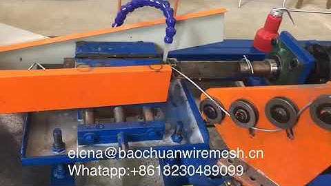 500 times/ min fully automatic single wire chain link fence machine working video export to Africa