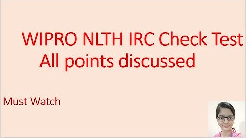 Wipro NLTH Infra Check-Up Test || All doubts discussed