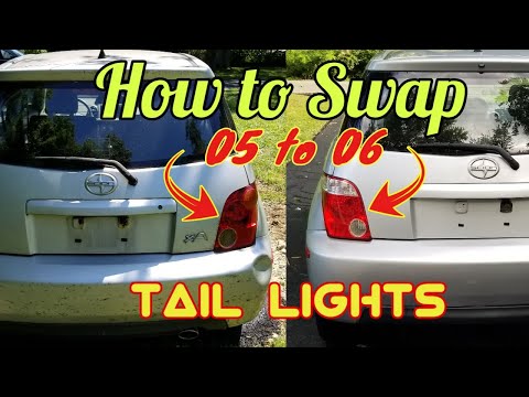 2005 Scion Xa Beater Build Pt 2:  How to Swap 05 to 06 Tail lights and Radio