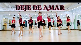 [수요중고급반] Deje De Amar Line Dance || 데제데 아마르 라인댄스 Resimi