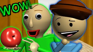 Baldi is eating an apple while chasing me? | Baldi's Basics Plus 0.3.8 Mod