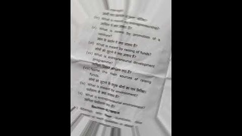 😇 B.com 2nd year || 4th semester || Question paper of || Fundamental of👍 Entrepreneurship👌 ||