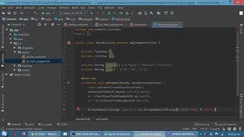 Control ListView en Android Studio pt2