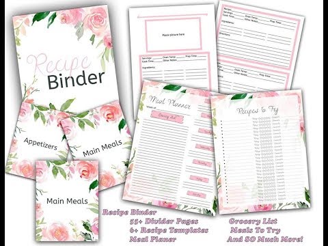 digital-printable-recipe-and-meal-prep-book-|-recipe-binder-|-cookbook