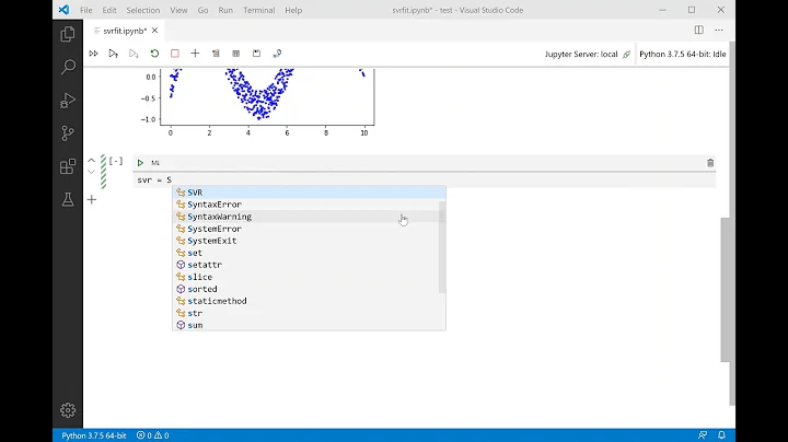 Support Vector Regression Example in Python