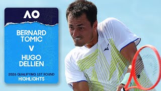 Bernard Tomic V Hugo Dellien Highlights Australian Open 2026 Qualifying First Round