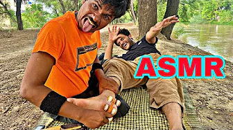 ASMR FEET TICKLE THERAPY : You see something or not ?