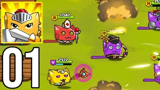 Meowar - PvP Cat Merge Defense TD - Gameplay Walkthrough Part 1 (iOS, Android) screenshot 2