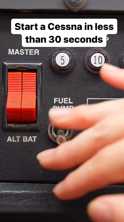 How to Start Cessna 172 in less than 30 seconds #pilot #studentpilot #cessna #fyp #shorts #aviation