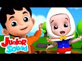 Humpty Dumpty sentado em uma parede | Canção infantil | Junior Squad Português | Desenhos animado