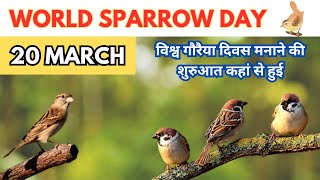 World Sparrow Day 2024 | Know Why World Sparrow Day Is Celebrated | What Is World Sparrow Day ?