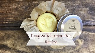 Easy DIY Solid Lotion / Massage Bars, Recipe Included! How to wrap & Label | Ellen Ruth Soap