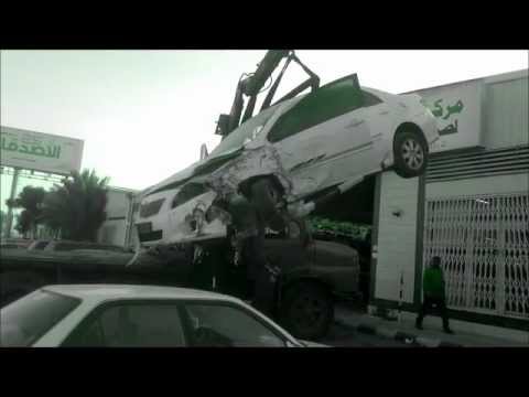 حادث كورولا 2008 سيارتي الغالية ع قلبي