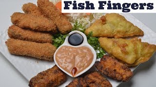 Fish Finger Masala Fry - Crispy Fish Fry Bread crumbed - Batter Fry Fish