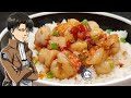 Recette crevette citronnelle  recipe easy stir fry lemongrass shrimps english sub