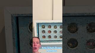Art Critic in 1 Minute Ocean Portholes Amy Schott #mixedmedia #artwork #artist #artreview