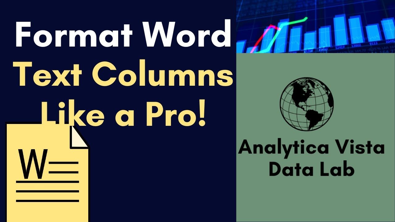 How to format text columns in Microsoft word - YouTube