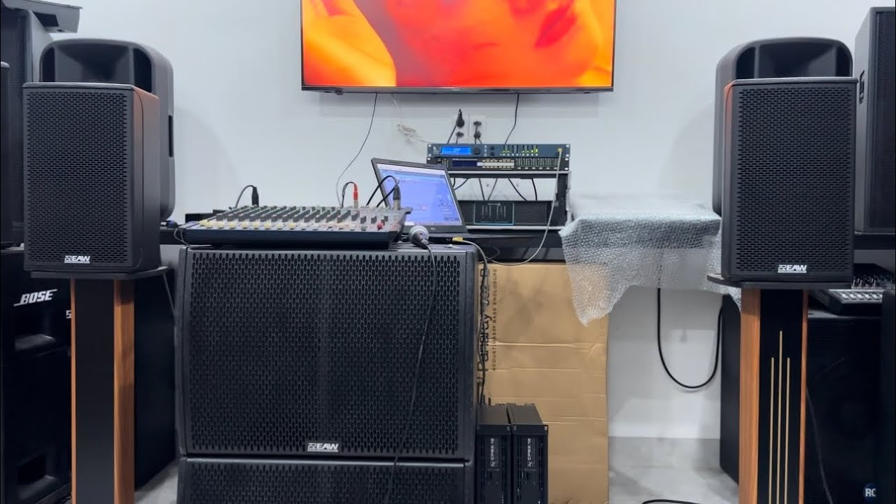 Tes combo  nhà EAW  jfx100i  + sub sbx 220  USA
