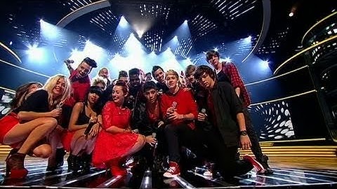 The Final 14 sing Telephone - The X Factor Results Show 2 - itv.com/xfactor