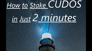 How to Stake CUDOS in just 2 minutes screenshot 5