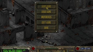 Fallout 1 - part 126 - Cathedral - Vault - gameplay - hardest difficulty