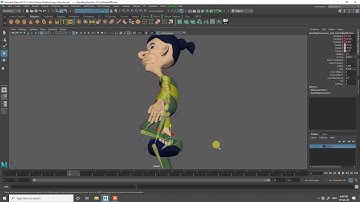 Autodesk maya 2017 Character walk cycle