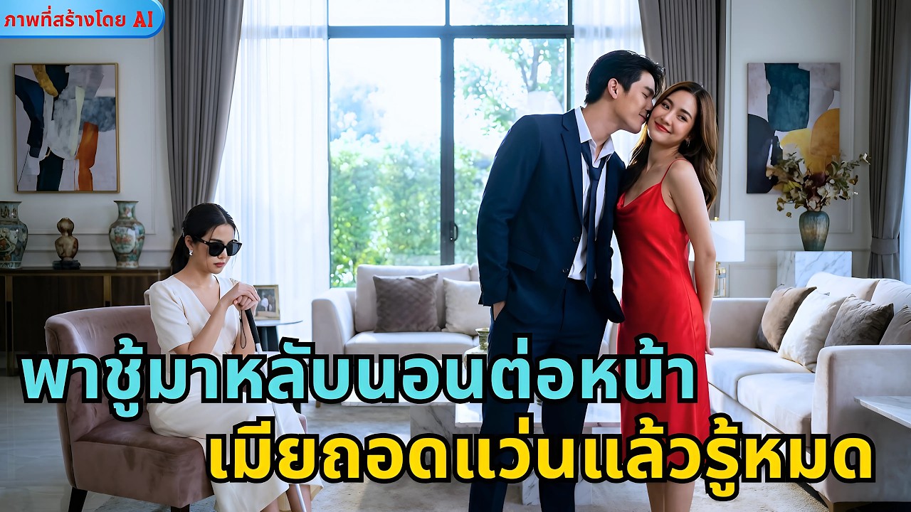 สามีนึกว่าเมียตาบอดเลยพาชู้มาลอบรัก…ไม่คิดว่าเมียถอดแว่น ดวงตาสว่างโป๊ะความจริงหมด!(เรื่องแต่งโดย AI