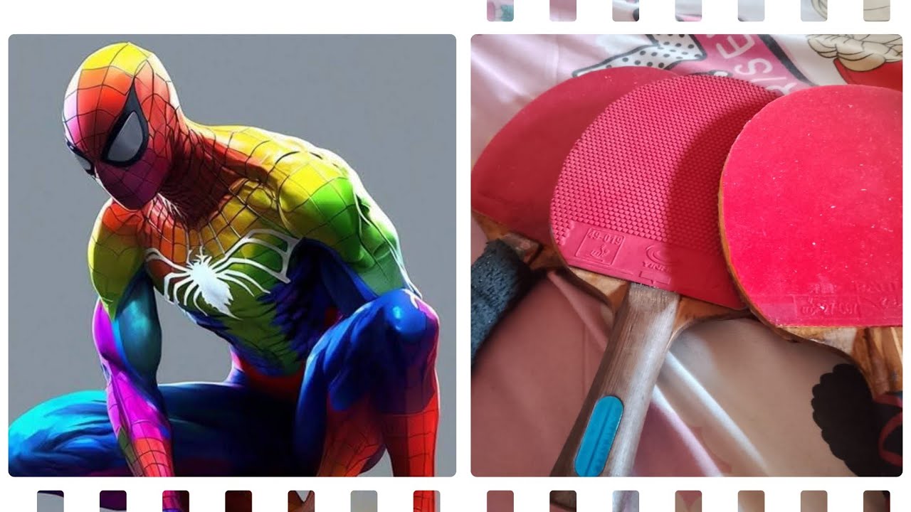 Table tennis practice against long pips player with SPIDERMAN and Captain Ben at Melassi TTC - Viral