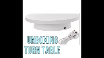 UNBOXING: MOTORIZED ROTATING DISPLAY STAND | WHITE REVOLVING BASE | TURN TABLE