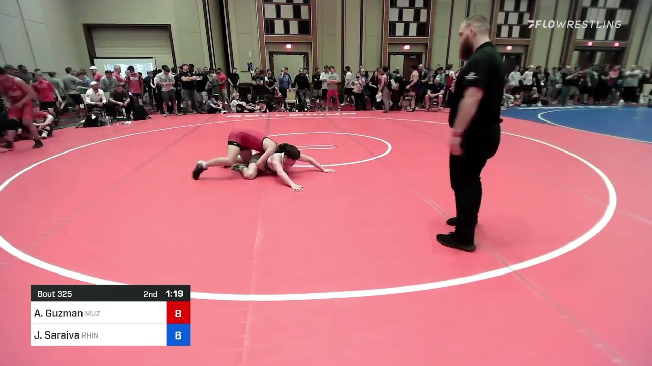 152 Kg Consi Of 16 #2 - Adrian Guzman, Muz Trained Wrestling Club Vs John Saraiva, Rhino Wrestling