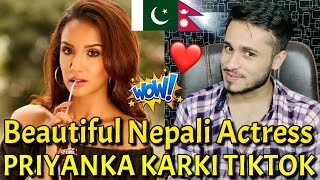 Pakistani React Nepali Beautiful Actress PRIYANKA KARKI  TIKTOK VIDEOS | Rk ReActions