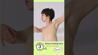 GESture DRAWing Party Detail Studies [Head]:  #016  C. －Timed Drawing Reference－