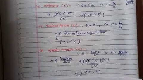 102(Applied Physics) - Dimensions (III) by Dr. Pramod Sharma, GPC Rajsamand.