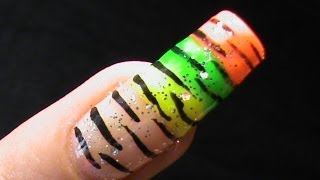 How To Do Zebra Stripes? - Colorful Nail Art Designs