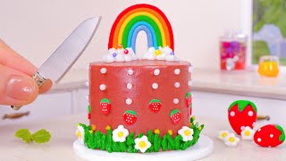beautiful miniature rainbow chocolate cake decorating perfect miniature cake design ideas