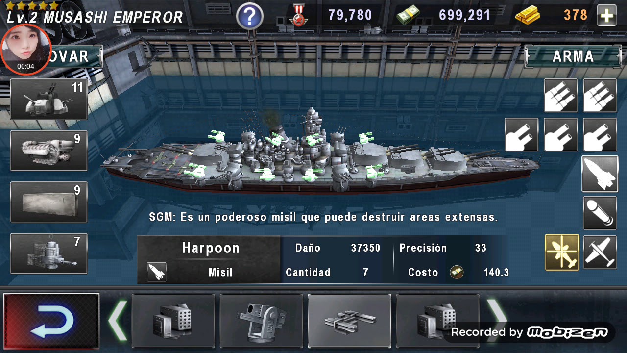 [Warship Battle Season 4] Musashi Emperor Eps 19 (2) YouTube