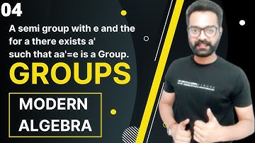 Show that a semi group G with given property is a Group I Modern Algebra I Kamaldeep Nijjar