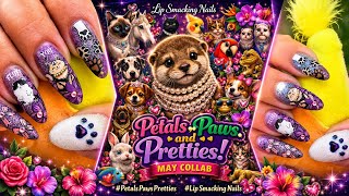 Cute Yes. Extra Also yes. 🐾💜 LSN Pets, Paws and Pretties Collab with @GlamDragonNails 