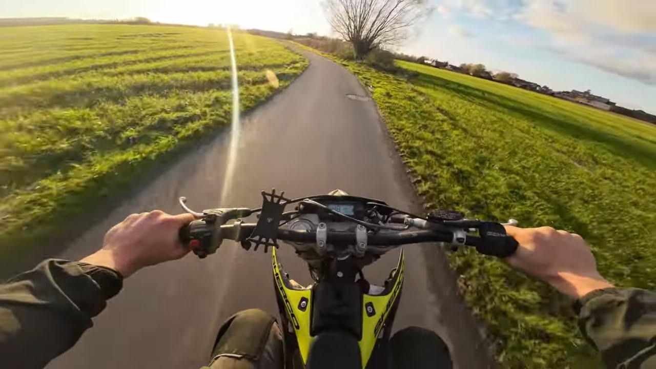 RIDING A 50CC SHERCO BIKE ON A SUNNY DAY :)