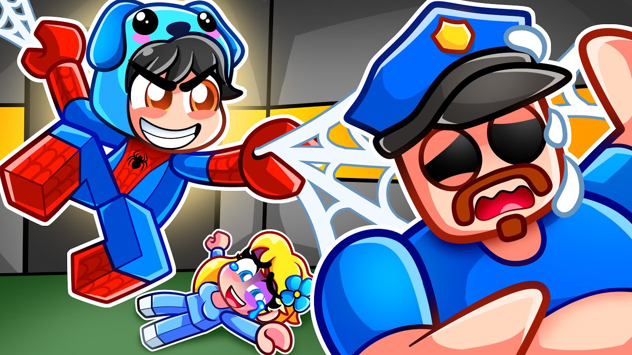 Omz SPIDERMAN vs BARRY... Roblox!