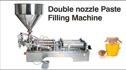 How To Use Double Heads Automatic Pneumatic Hopper Cream Filling Machine