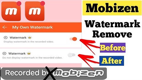 How To Remove Mobizen watermark || Mobizen Watermark Remove||🔥Mobizen Logo Hide || Mobizen watermark