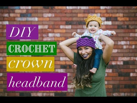 DIY Crochet Crown Headband