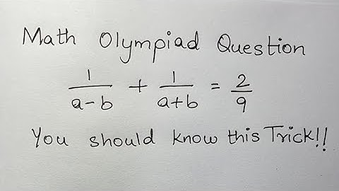 Math Olympiad Question | Equation Solving | You should know this Trick!!